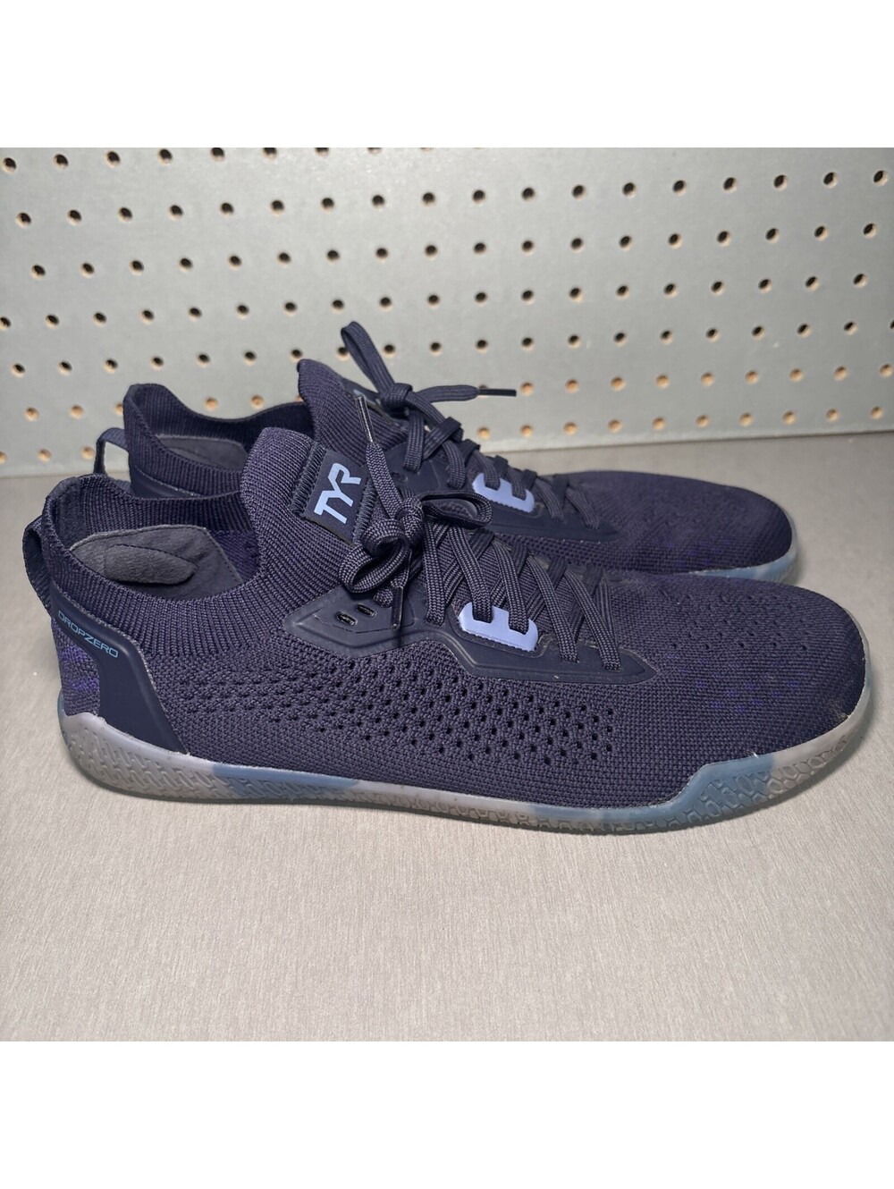 TYR Drop Zero Barefoot Shoes Mens Sz 10 Blue Ice Trainers Sneakers Gym Athletic